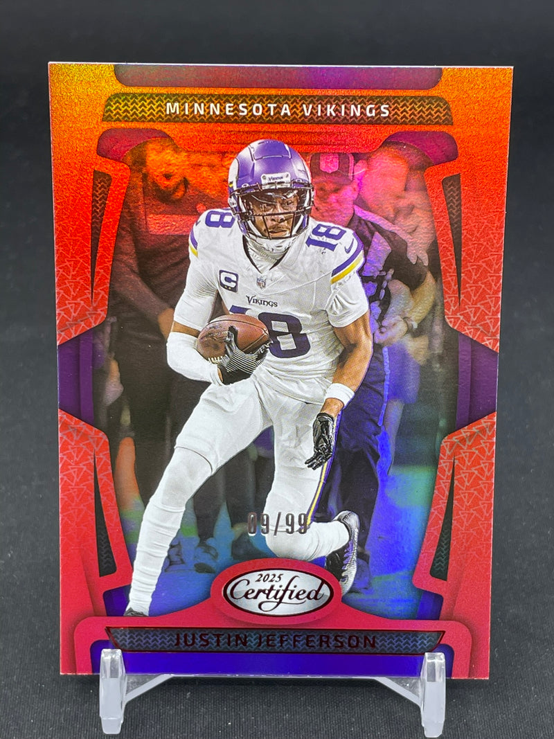 2025 PANINI CERTIFIED - RED - J. JEFFERSON - #64 - #'D/99