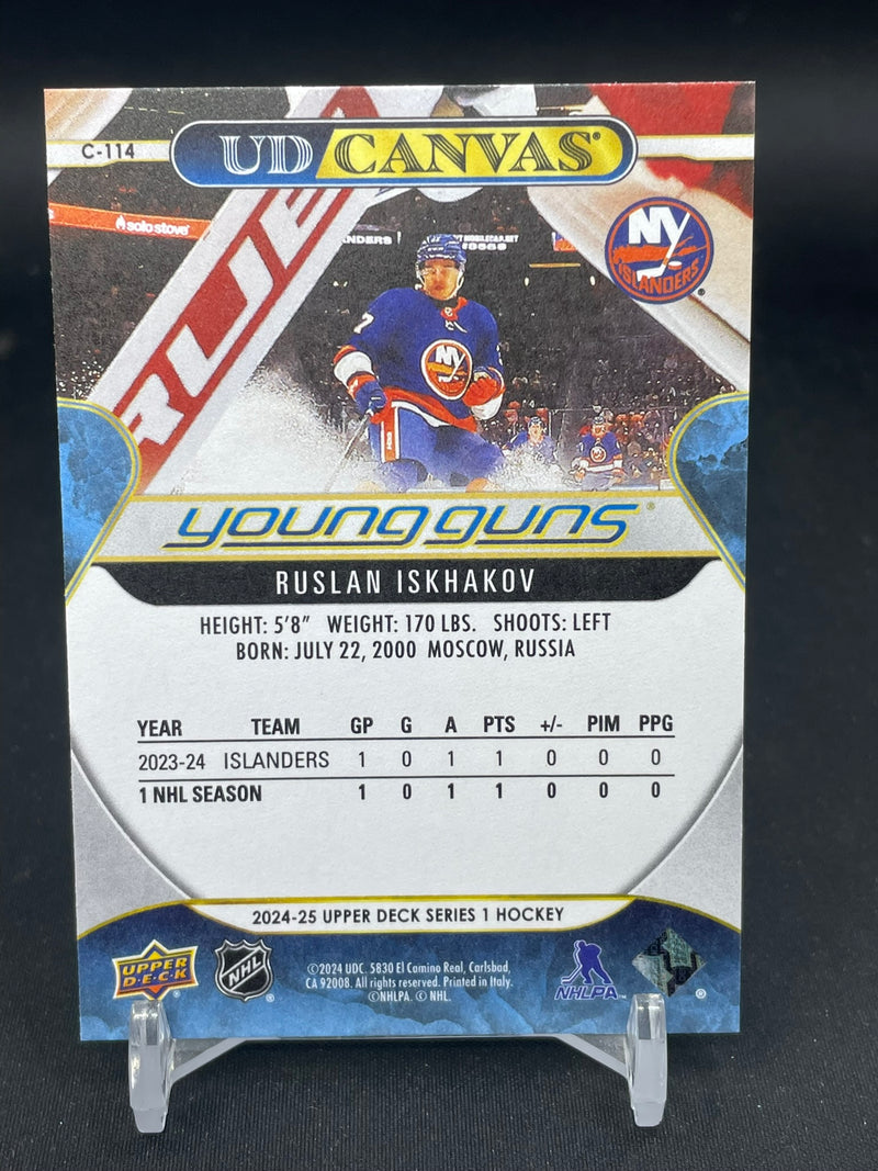 2024 UPPER DECK SERIES ONE - UD CANVAS - YOUNG GUNS - R. ISKHAKOV -