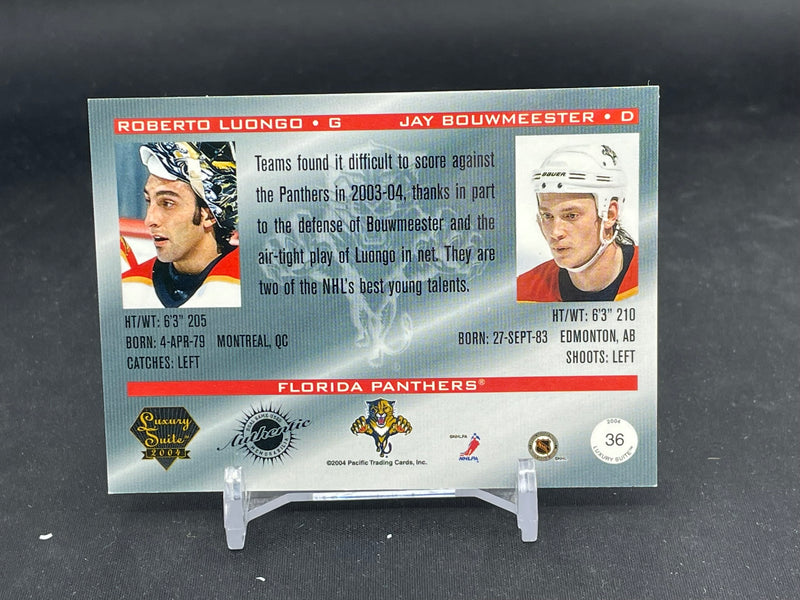 2003 PACIFIC LUXURY SUITE - R. LUONGO / J. BOUWMEESTER - #36 - #'D/100 - DUAL RELIC