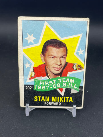 1968 O-PEE-CHEE - FIRST TEAM - S. MIKITA - #202