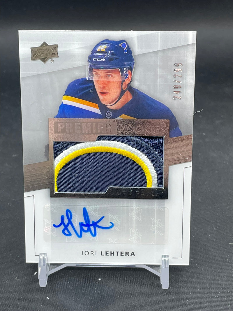 2014 UPPER DECK PREMIER - PREMIER ROOKIES - J. LEHTERA - #100 - #'D/299 - RELIC - AUTOGRAPH - RC
