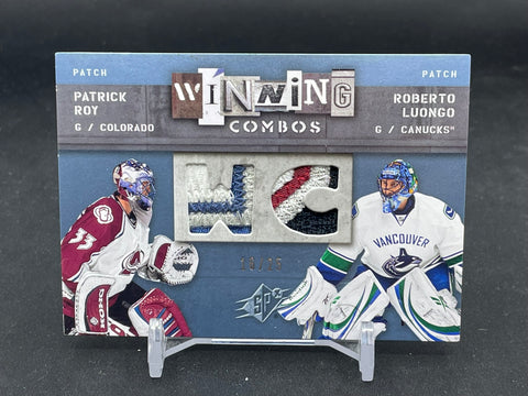 2009 UPPER DECK SPX - WINNING COMBOS - P. ROY / R. LUONGO - #WC-RL - #'D/25 - DUAL RELIC