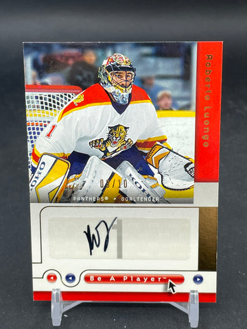 2004 UPPER DECK BE A PLAYER - R. LUONGO - #RL - #'D/10 - AUTOGRAPH