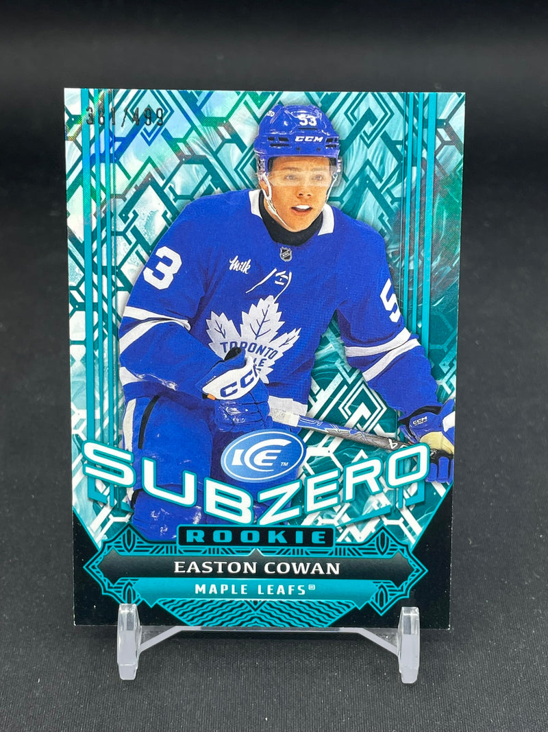 2025 UPPER DECK ICE - SUBZERO ROOKIE - E. COWAN - #SZ-47 - #'D/499 - RC