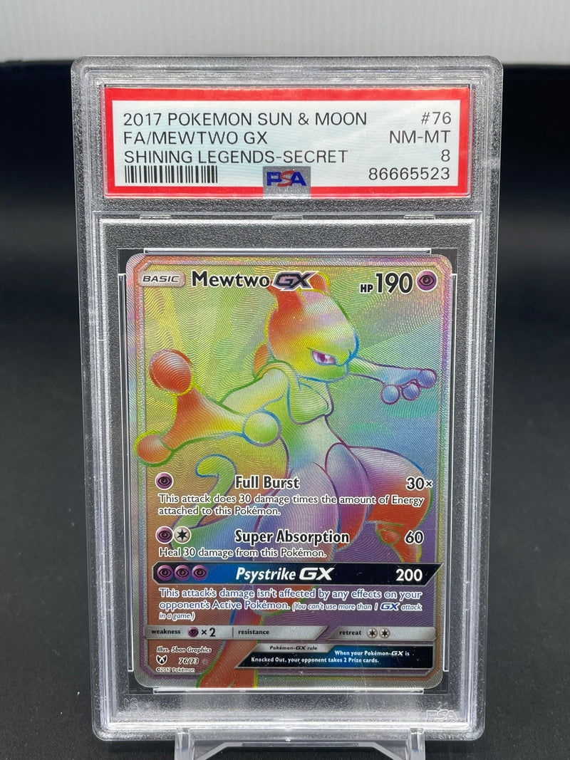 POKEMON - SHINING LEGENDS - MEWTWO GX - RAINBOW -