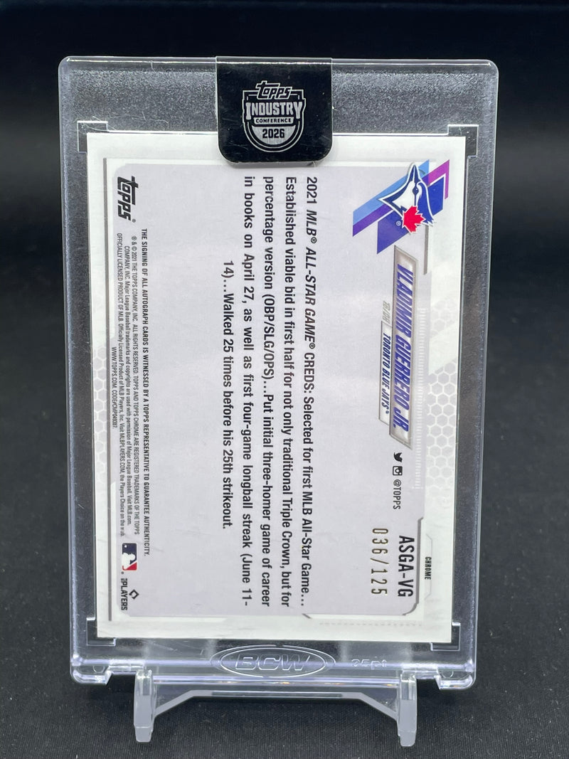 2026 TOPPS INDUSTRY CONFERENCE - XFRACTOR - V. GUERRERO JR. - #ASGA-VG - #'D/125 - AUTOGRAPH