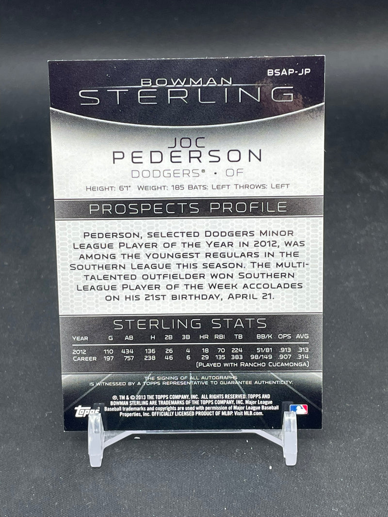 2013 TOPPS BOWMAN STERLING - J. PEDERSON -