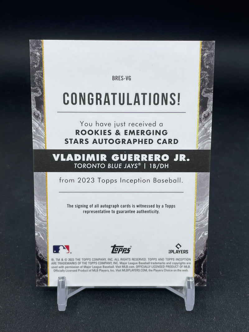 2023 TOPPS INCEPTION - ROOKIES & EMERGING STARS - V. GUERROR JR. - #BRES-VG - #'D/149 - AUTOGRAPH