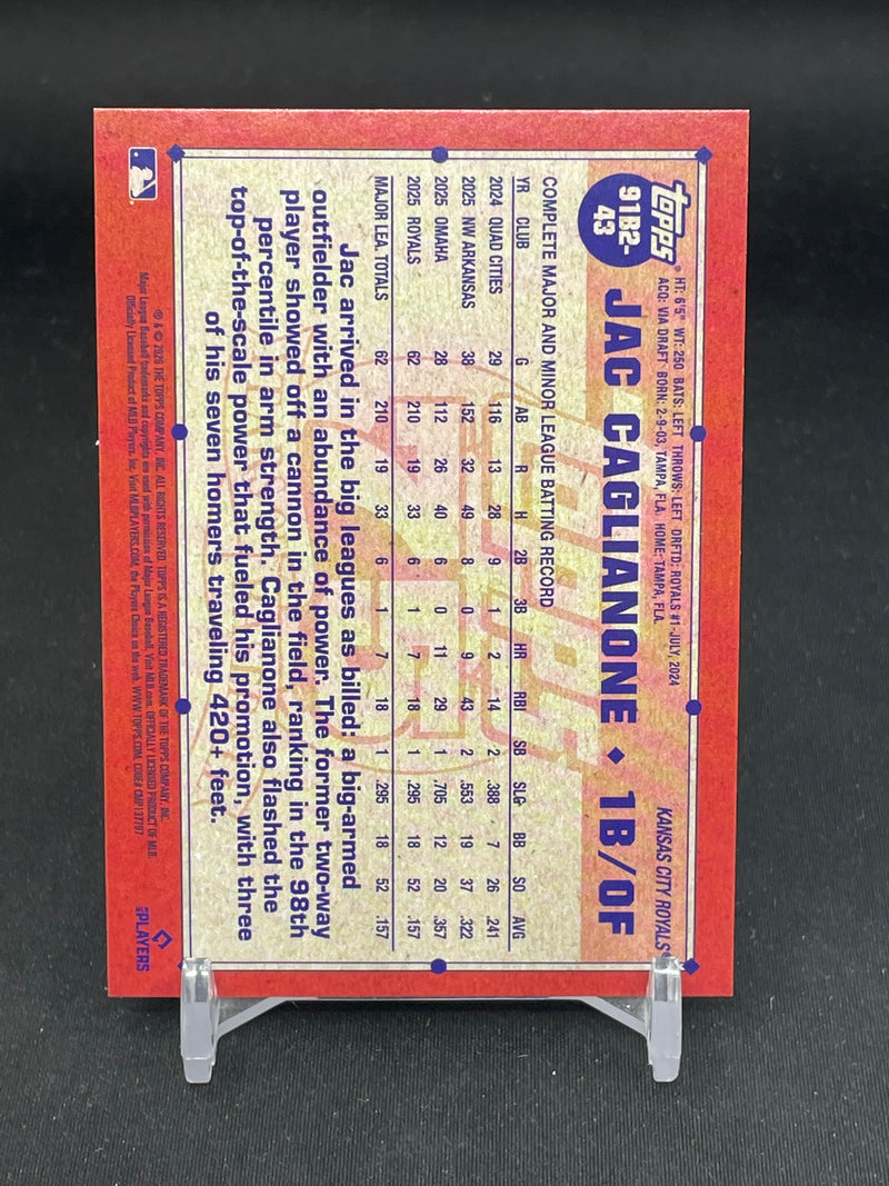 2026 TOPPS SERIES TWO - CRACKED FOIL - 75 YEARS OF BASEBALL - J. CAGLIANONE -
