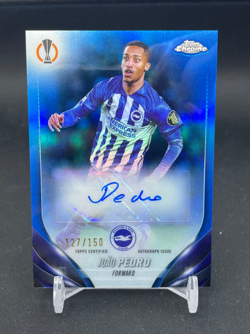 2023 TOPPS CHROME - BLUE REFRACTOR - J. PEDRO - #CA-JP - #'D/150 - AUTOGRAPH