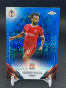 2023 TOPPS CHROME - BLUE SHIMMER REFRACTOR - M. SALAH - #163 - #'D/150