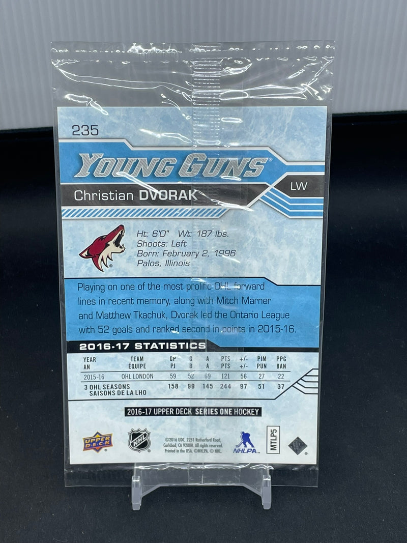 2016 UPPER DECK SERIES ONE - JUMBO - YOUNG GUNS - C. DVORAK -