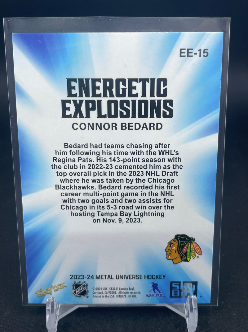 2023 UPPER DECK SKYBOX METAL UNIVERSE - ENERGETIC EXPLOSIONS - C. BEDARD -