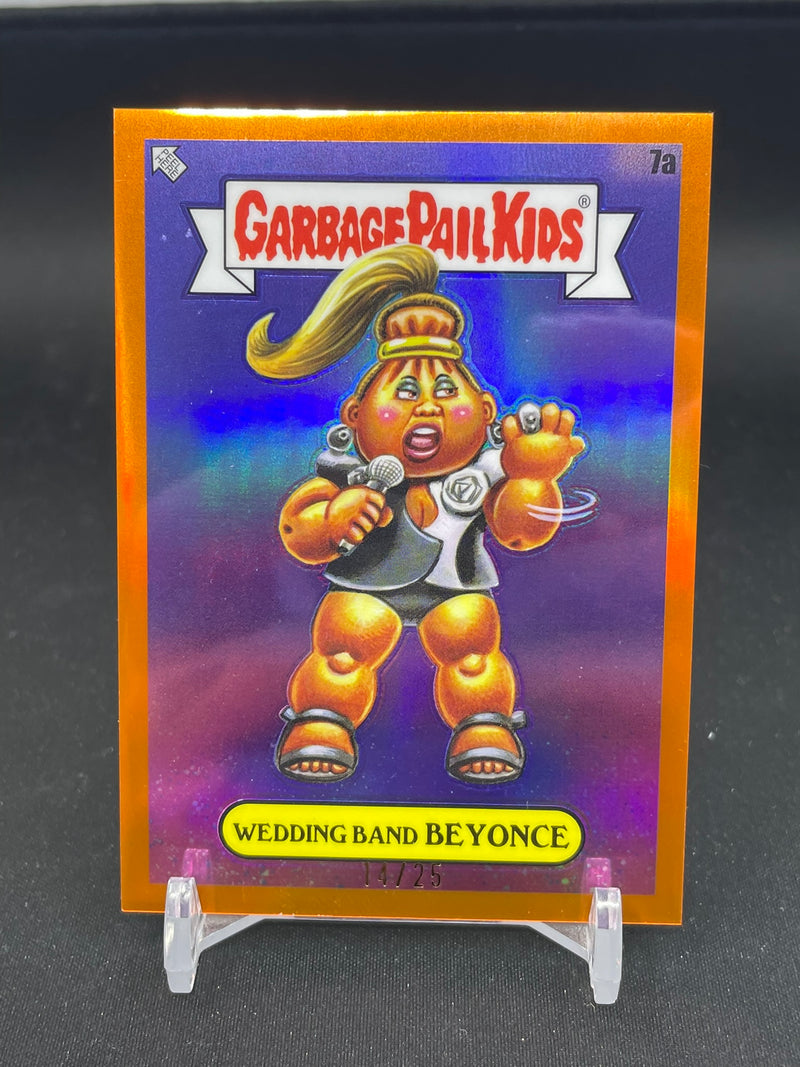 2024 TOPPS GARBAGE PAIL KIDS CHROME - ORANGE REFRACTOR - WEDDING BAND BEYONCE