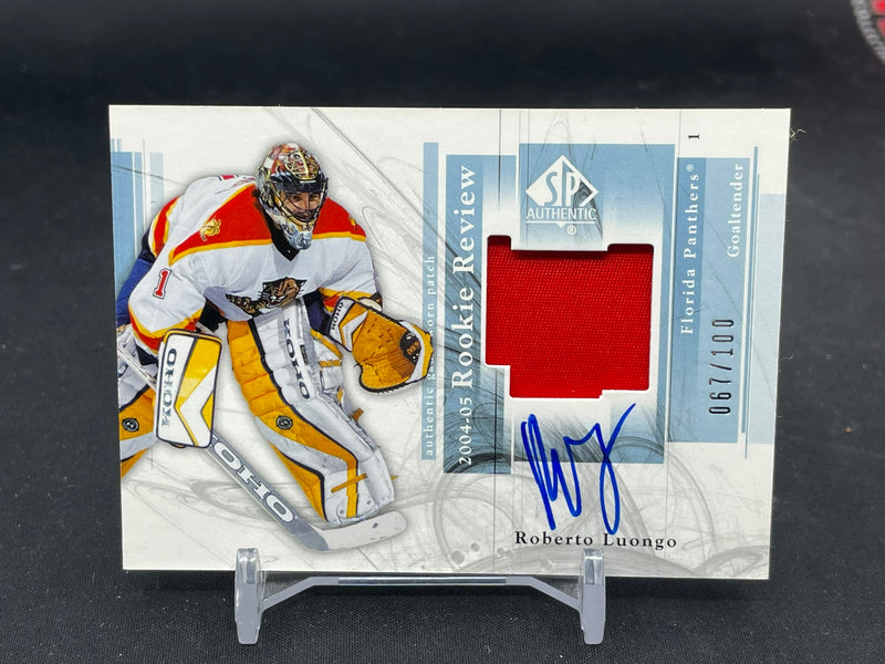 2004 UPPER DECK SP AUTHENTIC - ROOKIE REVIEW - R. LUONGO - #RR-RL - #'D/100 - RELIC - AUTOGRAPH