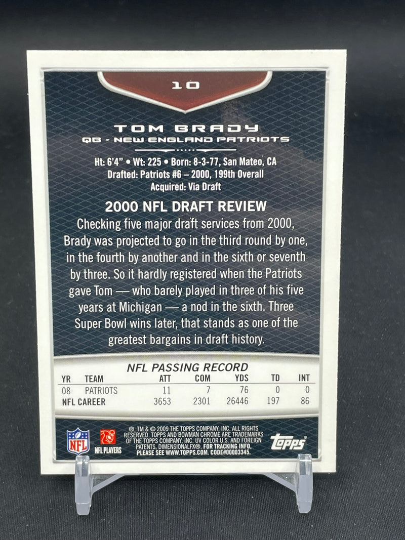 2009 TOPPS BOWMAN CHROME - T. BRADY -