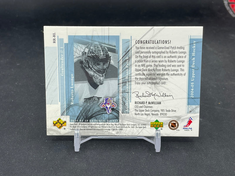 2004 UPPER DECK SP AUTHENTIC - ROOKIE REVIEW - R. LUONGO - #RR-RL - #'D/100 - RELIC - AUTOGRAPH