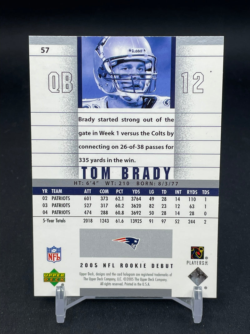 2005 UPPER DECK - NFL ROOKIE DEBUT - T. BRADY -