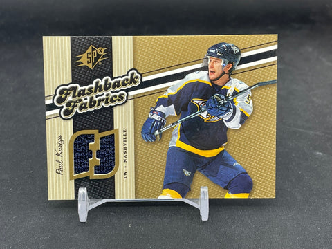 2006 UPPER DECK SPX - FLASHBACK FABRICS - P. KARIYA - #114 - RELIC