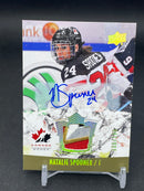 2015 UPPER DECK TEAM CANADA WOMEN - N. SPOONER - #150 - #'D/199 - RELIC - AUTOGRAPH