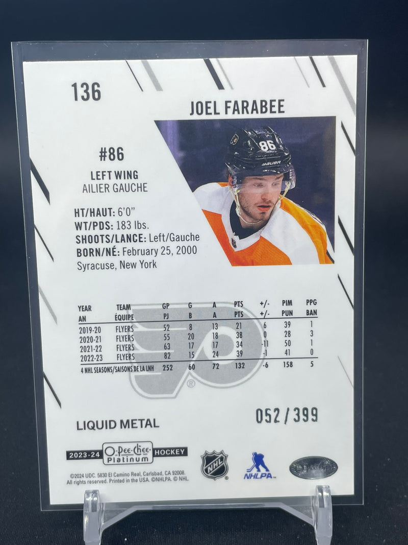 2023 UPPER DECK O-PEE-CHEE PLATINUM - LIQUID METAL - J. FARABEE -