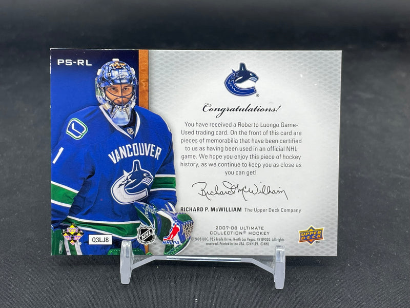 2007 UPPER DECK ULTIMATE - PREMIUM SWATCHES - R. LUONGO - #PS-RL - #'D/50 - QUAD RELIC