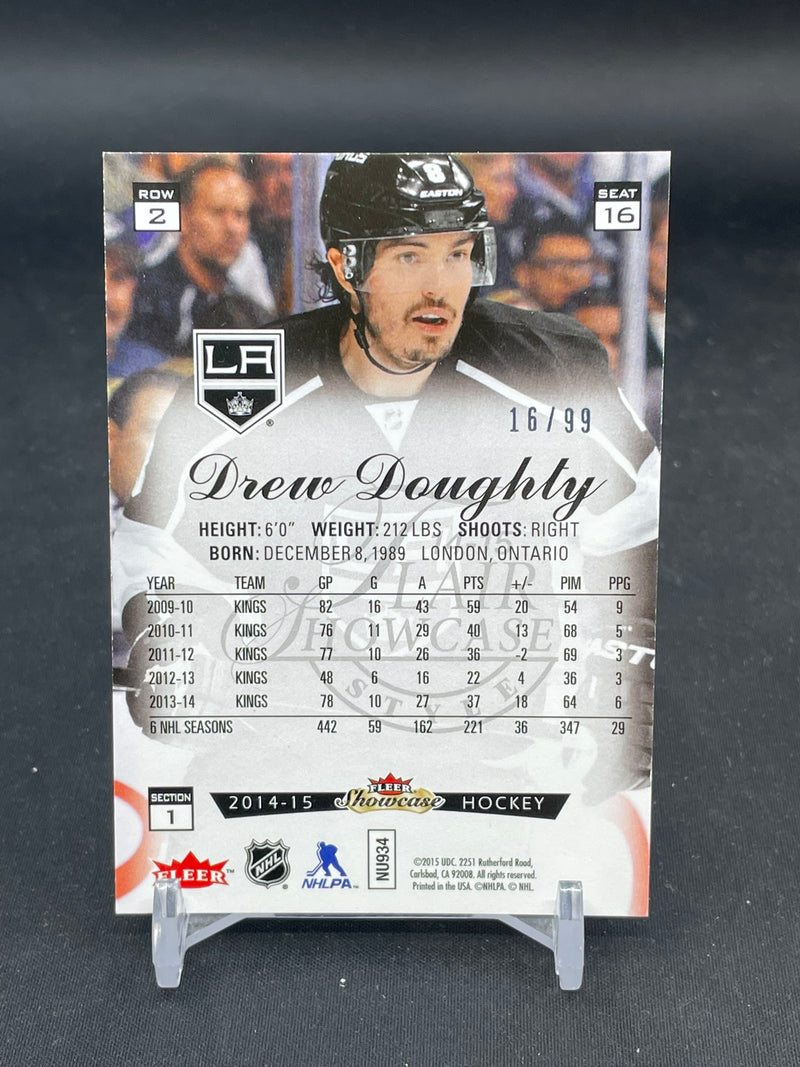 2014 FLEER SHOWCASE - BLUE ICE - D. DOUGHTY - #16 - #'D/99