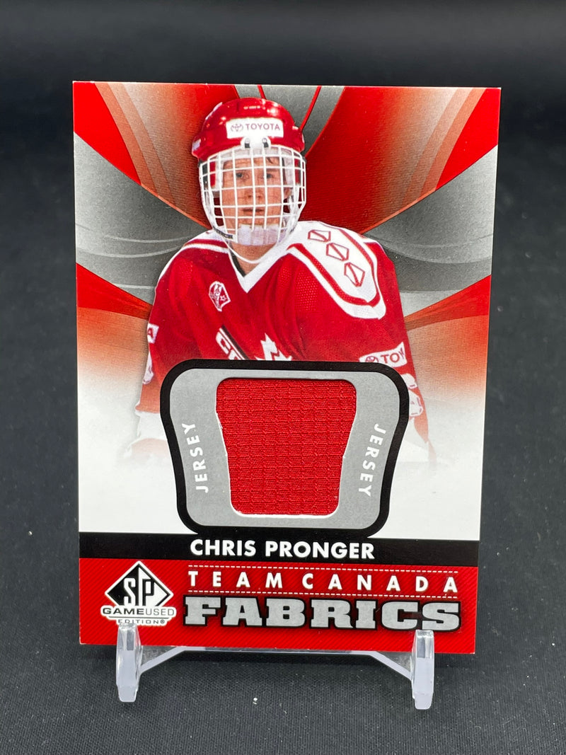 2012 UPPER DECK SP GAME USED - TEAM CANADA FABRICS - C. PRONGER -