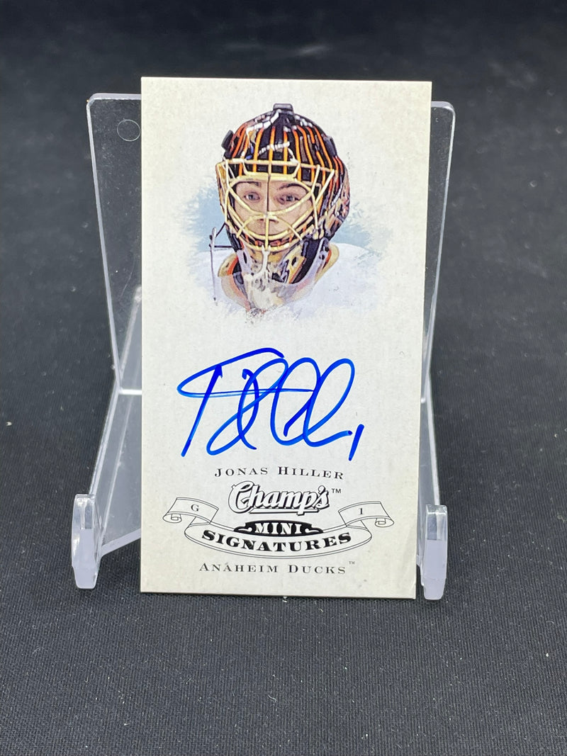 2008 UPPER DECK CHAMP'S - MINI SIGNATURES - J. HILLER -
