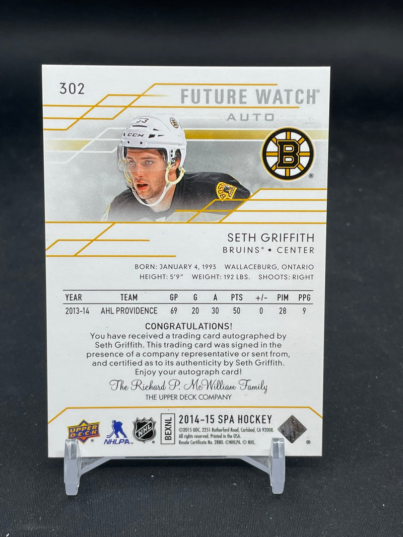 2014 UPPER DECK SP AUTHENTIC - FUTURE WATCH AUTO - S. GRIFFITH - #302 - #'D/999 - AUTOGRAPH - RC