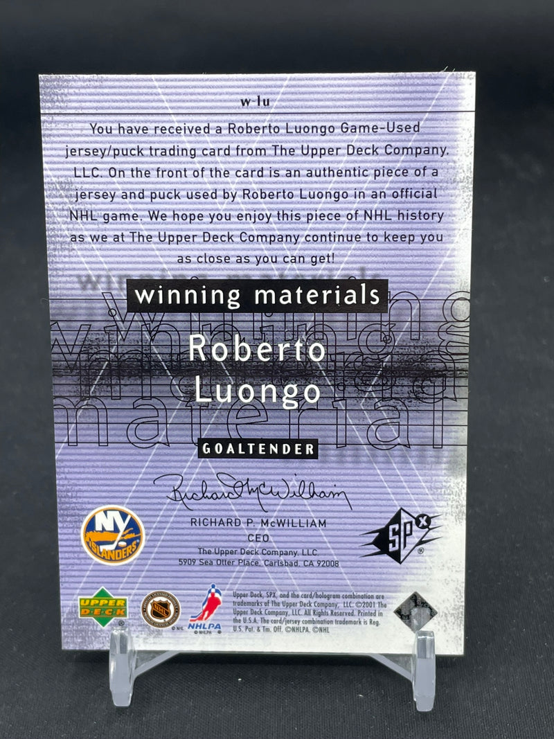 2000 UPPER DECK SPX - WINNING MATERIALS - R. LUONGO -
