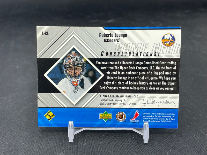 2000 UPPER DECK BLACK DIAMOND - GAME GEAR - R. LUONGO -