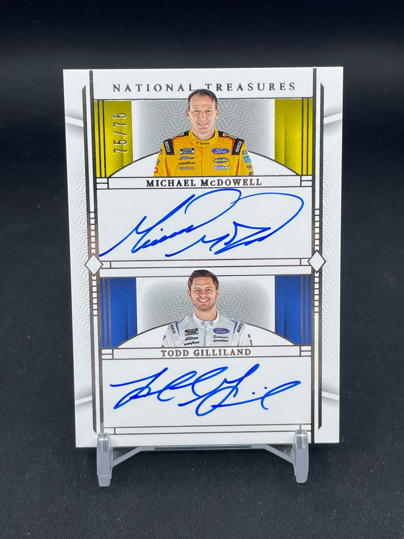 2024 PANINI NATIONAL TREASURES - M. MCDOWELL / T. GILLILAND - #DA-FRM - #'D/75 - DUAL AUTOGRAPH