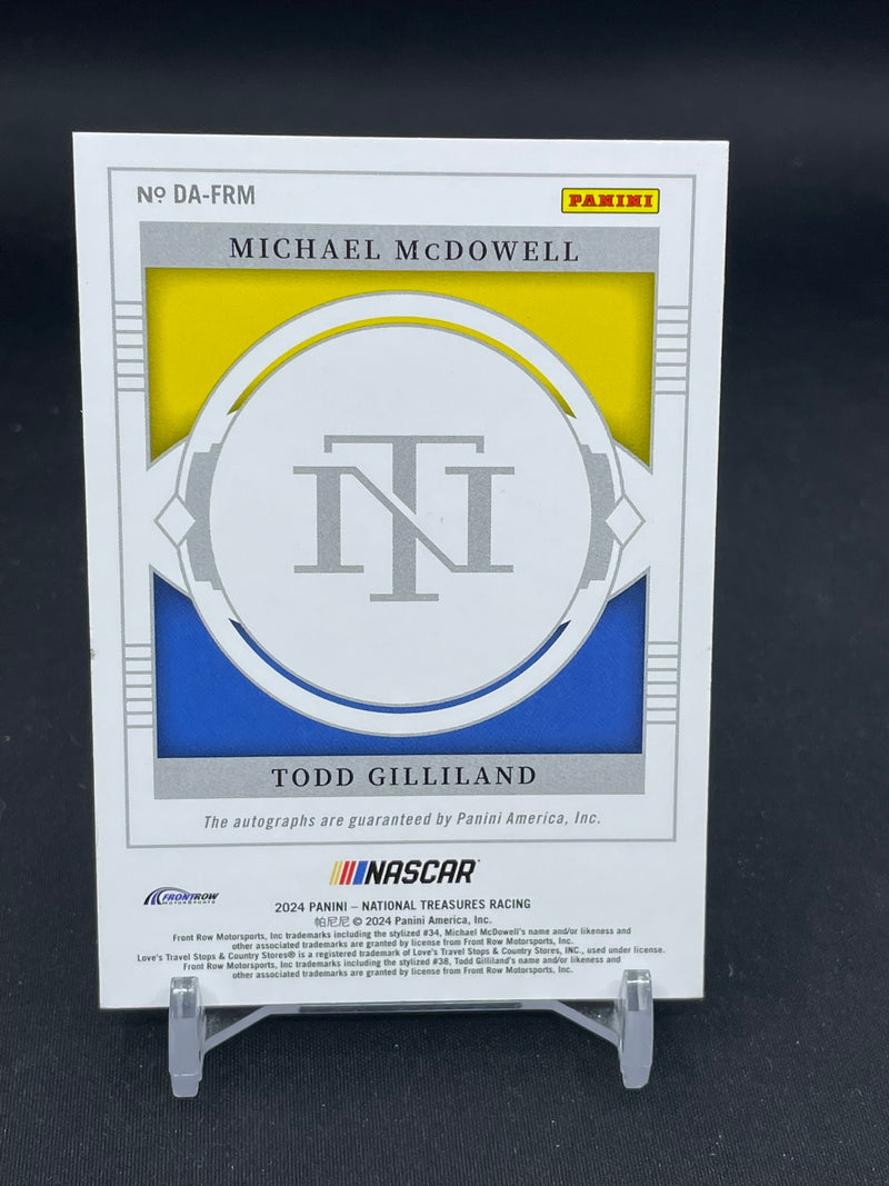 2024 PANINI NATIONAL TREASURES - M. MCDOWELL / T. GILLILAND - #DA-FRM - #'D/75 - DUAL AUTOGRAPH