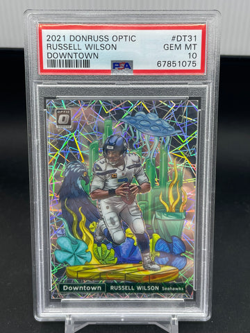 2021 PANINI DONRUSS OPTIC - DOWNTOWN - PRIZM - R. WILSON - #DT31 - PSA 10