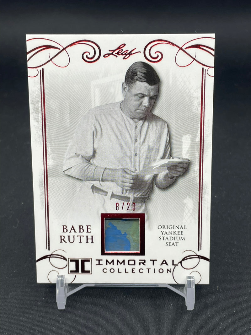2017 LEAF IMMORTAL - RED - B. RUTH - #YS-25 - #'D/20 - RELIC