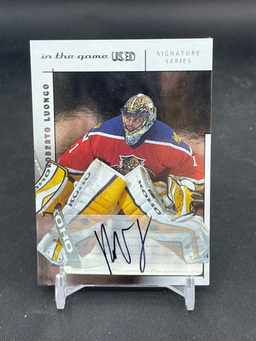 2003 IN THE GAME USED - SIGNATURE SERIES - R. LUONGO - #A-RL - AUTOGRAPH