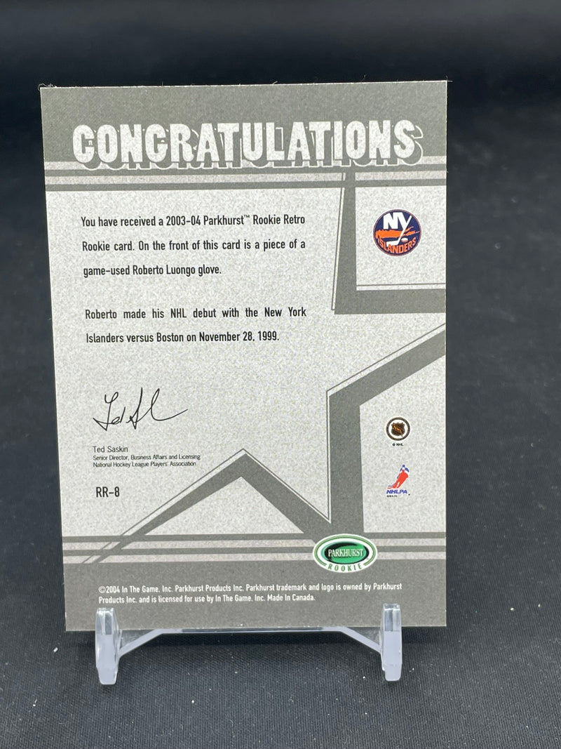 2003 IN THE GAME - PARKHURST ROOKIE - RETRO ROOKIE - R. LUONGO -