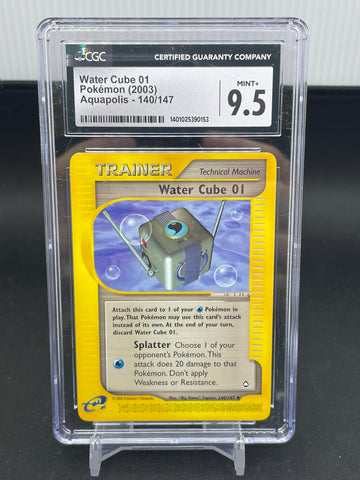 POKEMON - AQUAPOLIS - WATER CUBE 01 - #140 - CGC 9.5