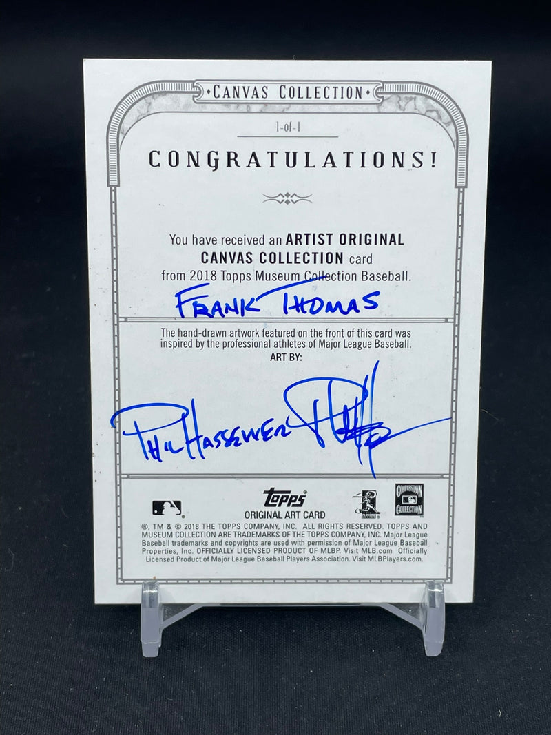 2018 TOPPS MUSEUM COLLECTION - ARTIST ORIGINAL - CANVAS COLLECTION - F. THOMAS -