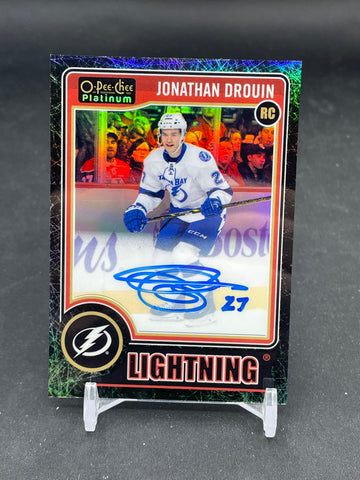 2014 UPPER DECK O-PEE-CHEE PLATINUM - ROOKIE AUTO - J. DROUIN - #RA-1 - #'D/99 - AUTOGRAPH - RC