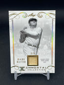 2017 LEAF IMMORTAL - GOLD - B. RUTH - #YB-11 - #'D/5 - RELIC
