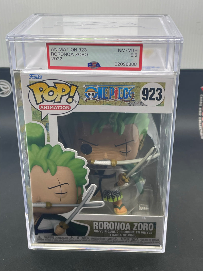 GRADED FUNKO - ANIMATION 923 - RORONOA ZORO - PSA 8.5