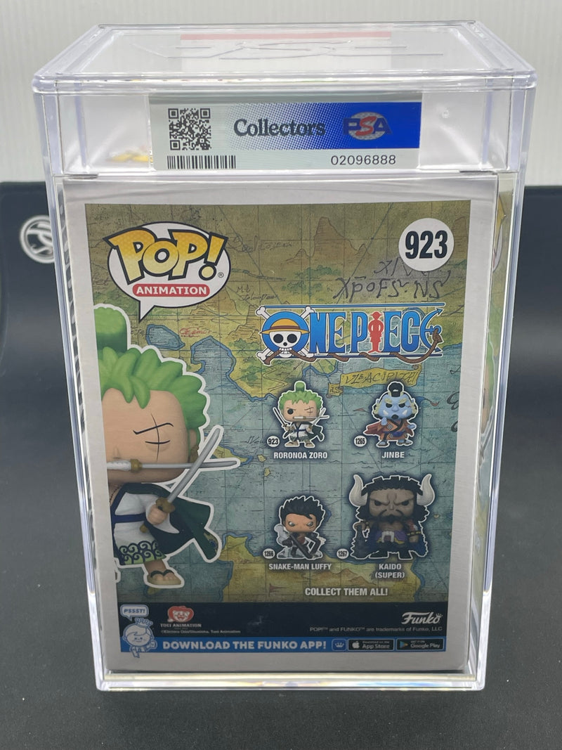 GRADED FUNKO - ANIMATION 923 - RORONOA ZORO - PSA 8.5