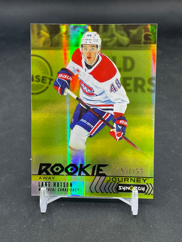 2024 UPPER DECK SYNERGY - YELLOW - ROOKIE JOURNEY - L. HUTSON - #RJ-13 - #'D/199 - RC
