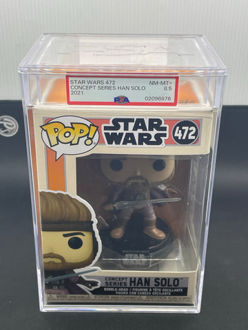 GRADED FUNKO - STAR WARS 472 - CONCEPT SERIES HAN SOLO - PSA 8.5