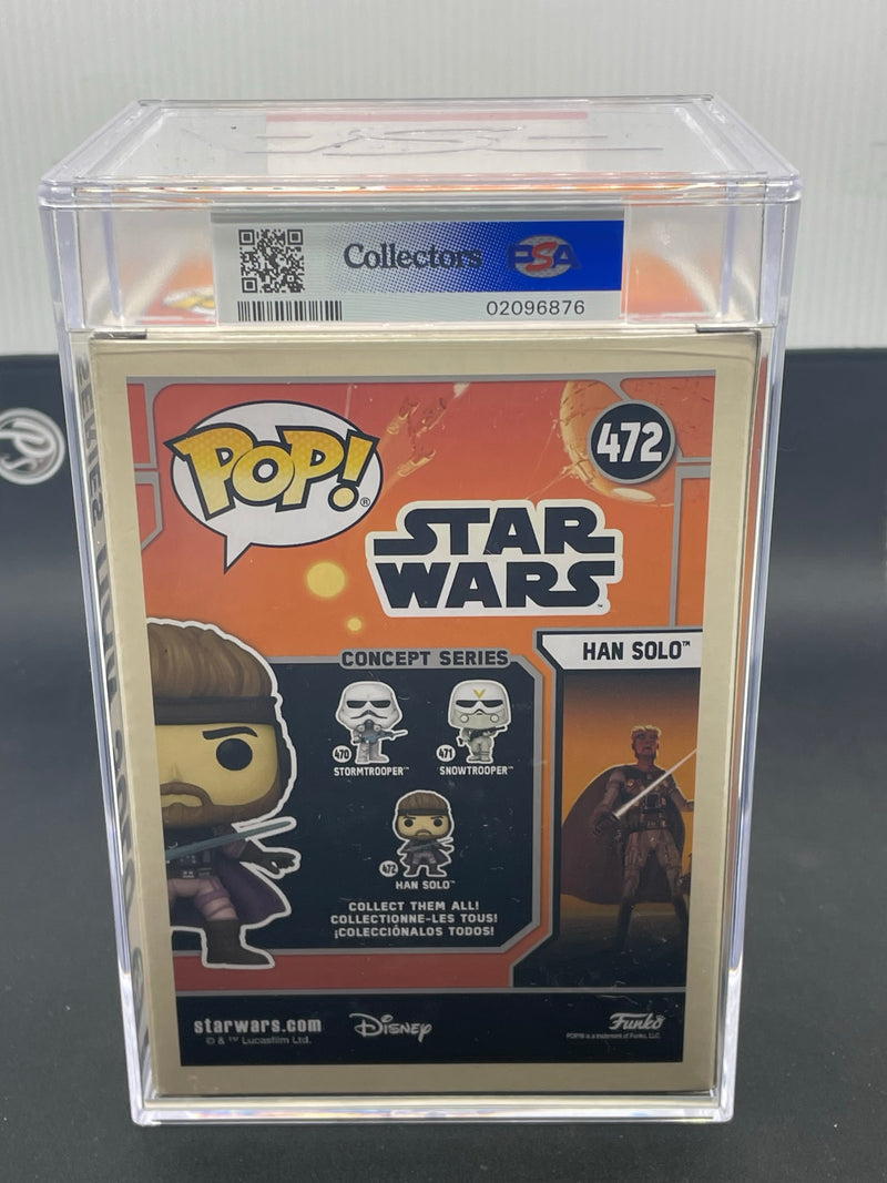 GRADED FUNKO - STAR WARS 472 - CONCEPT SERIES HAN SOLO - PSA 8.5