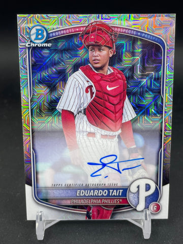2025 TOPPS BOWMAN CHROME - MOJO REFRACTOR - E. TAIT - #BMA-ET - AUTOGRAPH