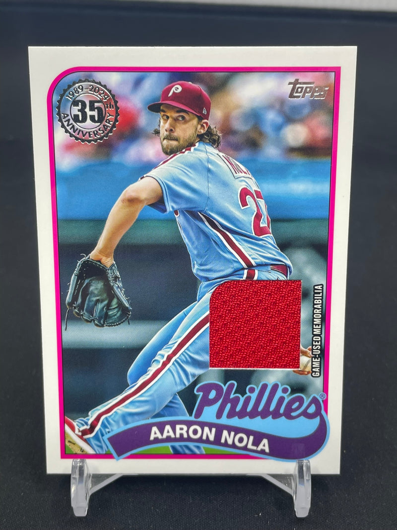 2024 TOPPS SERIES ONE - 1989 TOPPS BASEBALL RELIC CARD - A. NOLA -