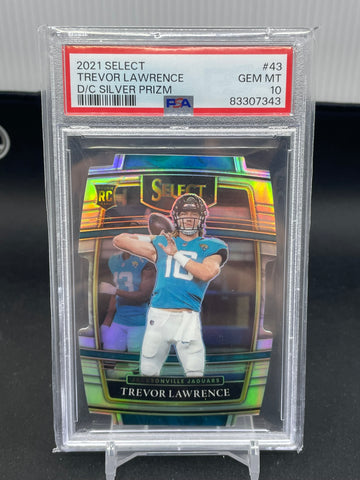 2021 PANINI SELECT - DIE-CUT - SILVER PRIZM - T. LAWRENCE - #43 - PSA 10 - RC